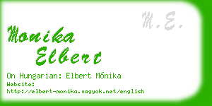 monika elbert business card